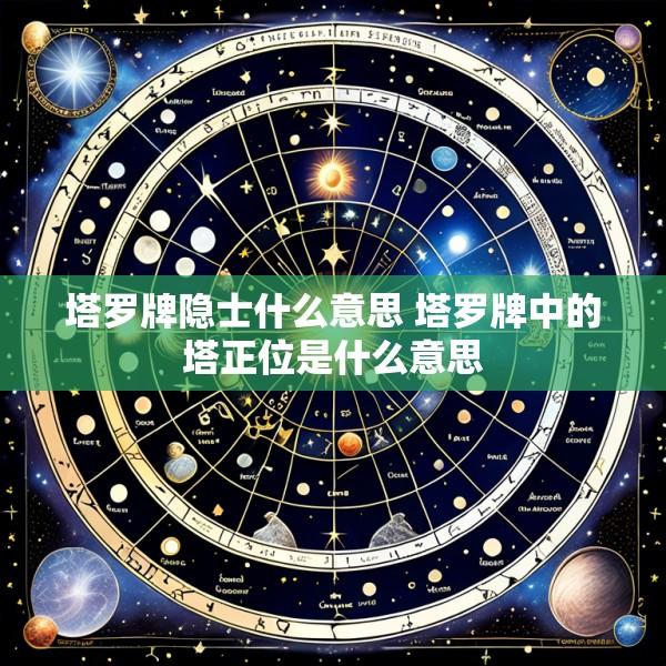 塔罗牌隐士什么意思 塔罗牌中的塔正位是什么意思