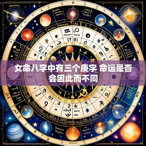 女命八字中有三个庚字 命运是否会因此而不同