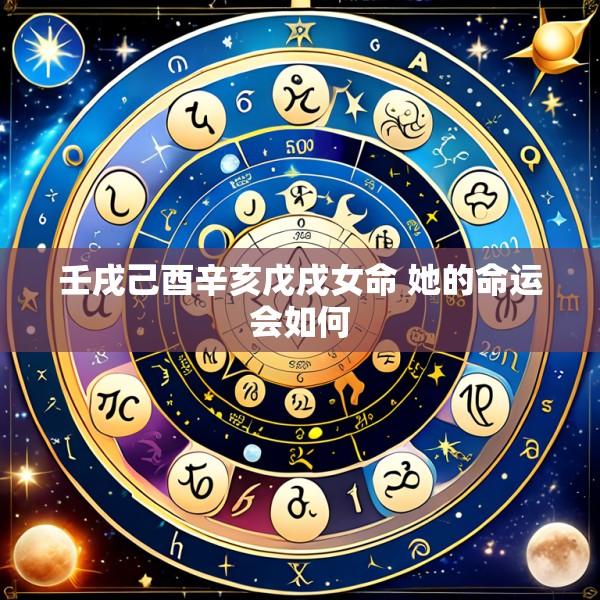 壬戌己酉辛亥戊戌女命 她的命运会如何