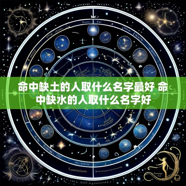 命中缺土的人取什么名字最好 命中缺水的人取什么名字好