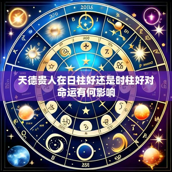 天德贵人在日柱好还是时柱好对命运有何影响