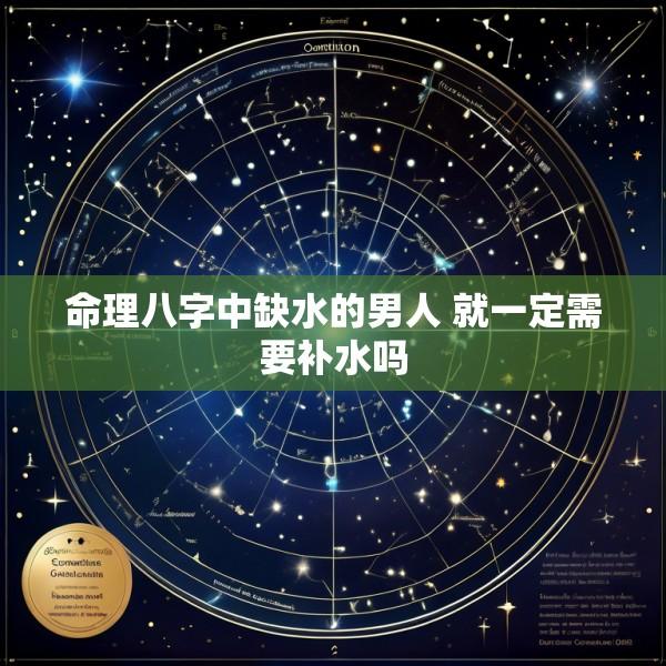 命理八字中缺水的男人 就一定需要补水吗