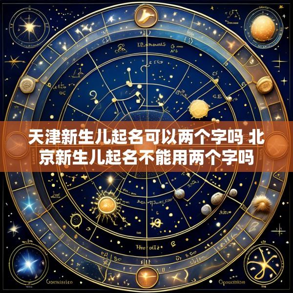 天津新生儿起名可以两个字吗 北京新生儿起名不能用两个字吗