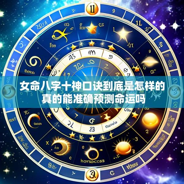 女命八字十神口诀到底是怎样的 真的能准确预测命运吗