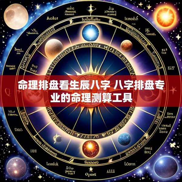 命理排盘看生辰八字 八字排盘专业的命理测算工具