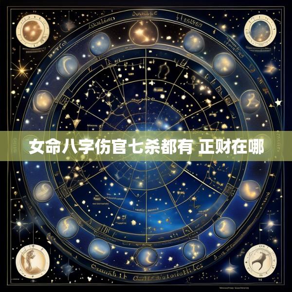 女命八字伤官七杀都有 正财在哪