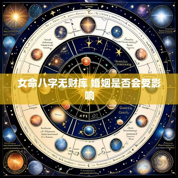 女命八字无财库 婚姻是否会受影响