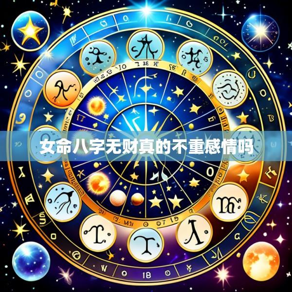 女命八字无财真的不重感情吗