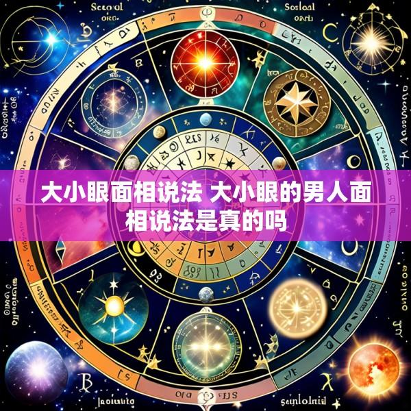 大小眼面相说法 大小眼的男人面相说法是真的吗