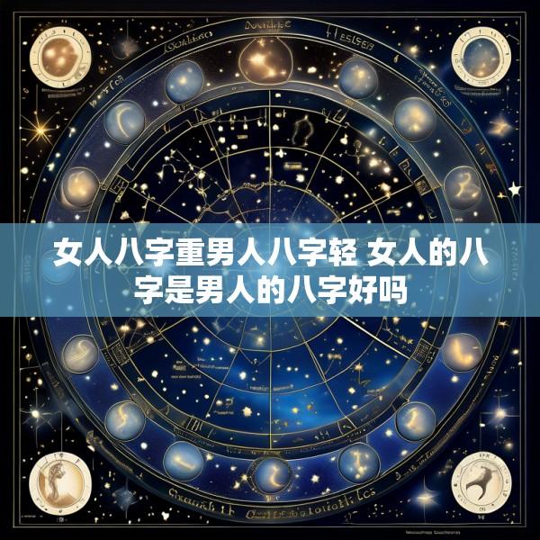 女人八字重男人八字轻 女人的八字是男人的八字好吗