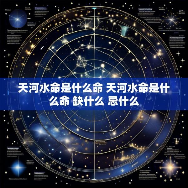 天河水命是什么命 天河水命是什么命 缺什么 忌什么