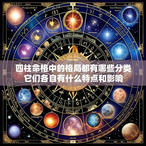 四柱命格中的格局都有哪些分类它们各自有什么特点和影响