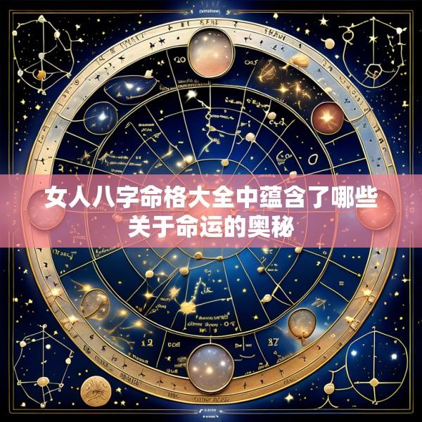 女人八字命格大全中蕴含了哪些关于命运的奥秘