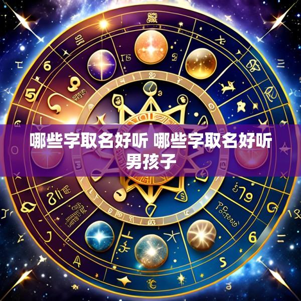 哪些字取名好听 哪些字取名好听男孩子