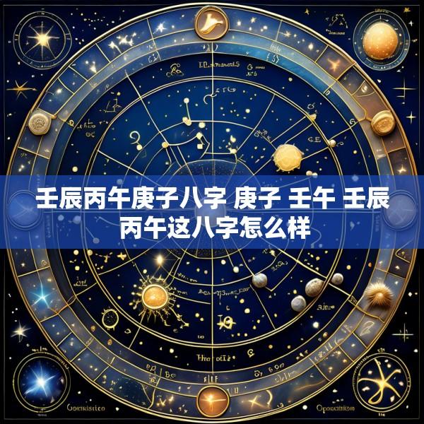 壬辰丙午庚子八字 庚子 壬午 壬辰 丙午这八字怎么样