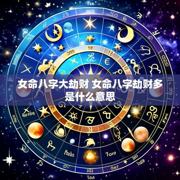 女命八字大劫财 女命八字劫财多是什么意思
