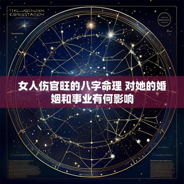 女人伤官旺的八字命理 对她的婚姻和事业有何影响
