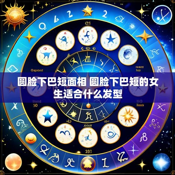 圆脸下巴短面相 圆脸下巴短的女生适合什么发型