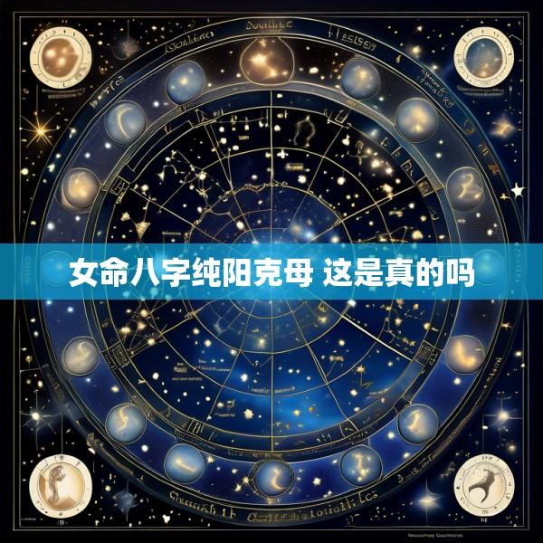 女命八字纯阳克母 这是真的吗