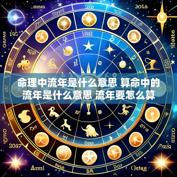 命理中流年是什么意思 算命中的流年是什么意思 流年要怎么算
