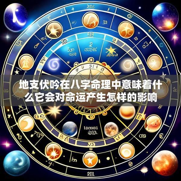 地支伏吟在八字命理中意味着什么它会对命运产生怎样的影响