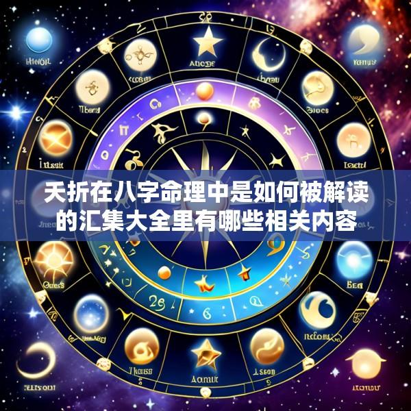 夭折在八字命理中是如何被解读的汇集大全里有哪些相关内容