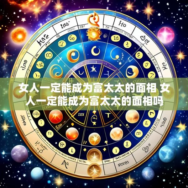 女人一定能成为富太太的面相 女人一定能成为富太太的面相吗