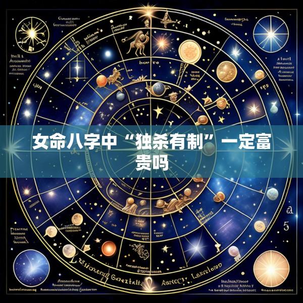 女命八字中“独杀有制”一定富贵吗