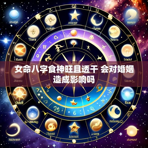 女命八字食神旺且透干 会对婚姻造成影响吗