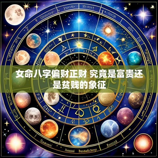 女命八字偏财正财 究竟是富贵还是贫贱的象征