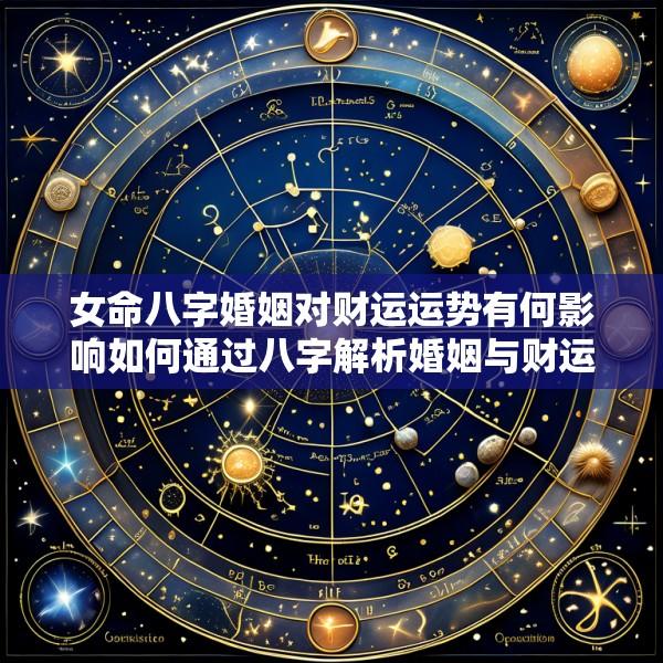女命八字婚姻对财运运势有何影响如何通过八字解析婚姻与财运的关系