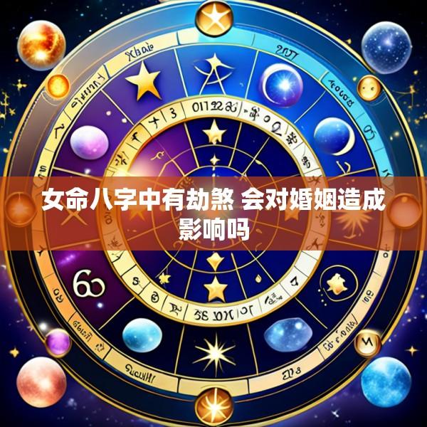 女命八字中有劫煞 会对婚姻造成影响吗