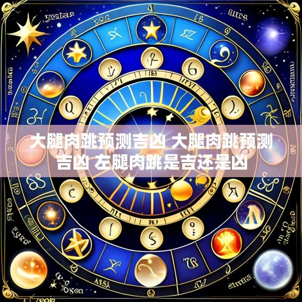 大腿肉跳预测吉凶 大腿肉跳预测吉凶 左腿肉跳是吉还是凶