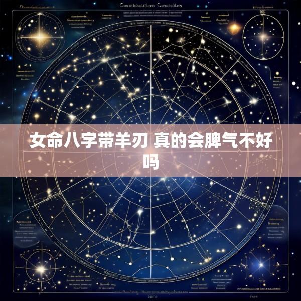 女命八字带羊刃 真的会脾气不好吗