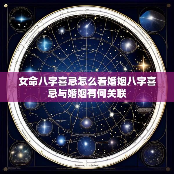 女命八字喜忌怎么看婚姻八字喜忌与婚姻有何关联