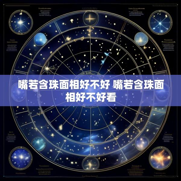 嘴若含珠面相好不好 嘴若含珠面相好不好看