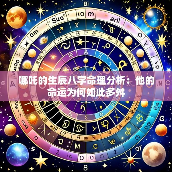 哪吒的生辰八字命理分析：他的命运为何如此多舛