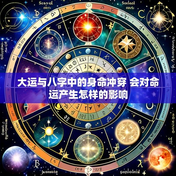 大运与八字中的身命冲穿 会对命运产生怎样的影响