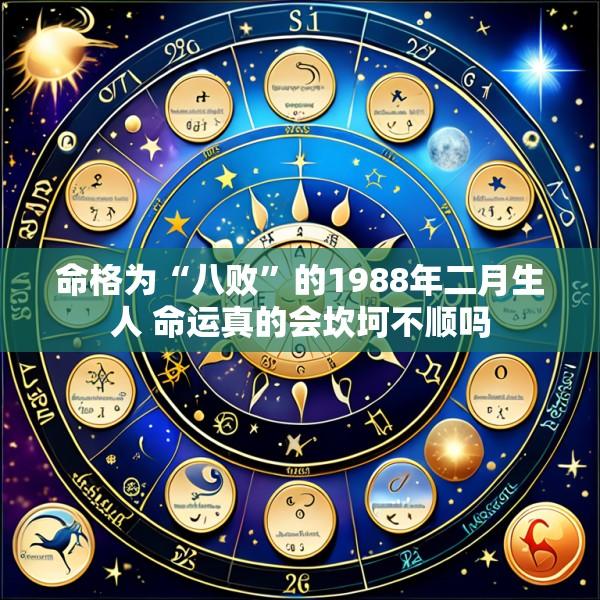 命格为“八败”的1988年二月生人 命运真的会坎坷不顺吗