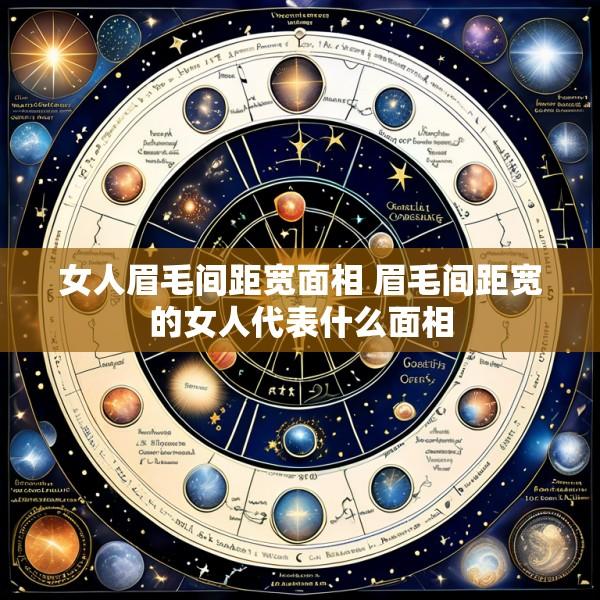 女人眉毛间距宽面相 眉毛间距宽的女人代表什么面相