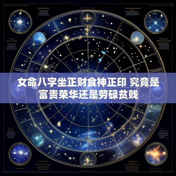 女命八字坐正财食神正印 究竟是富贵荣华还是劳碌贫贱