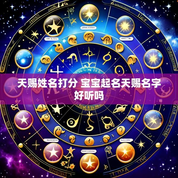 天赐姓名打分 宝宝起名天赐名字好听吗