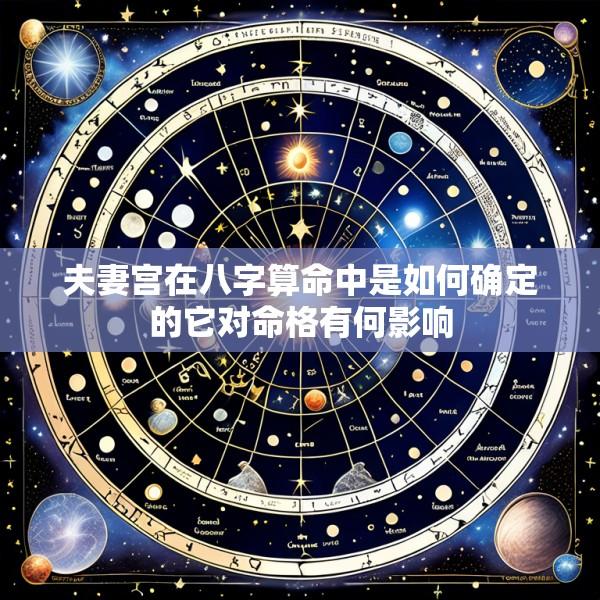 夫妻宫在八字算命中是如何确定的它对命格有何影响