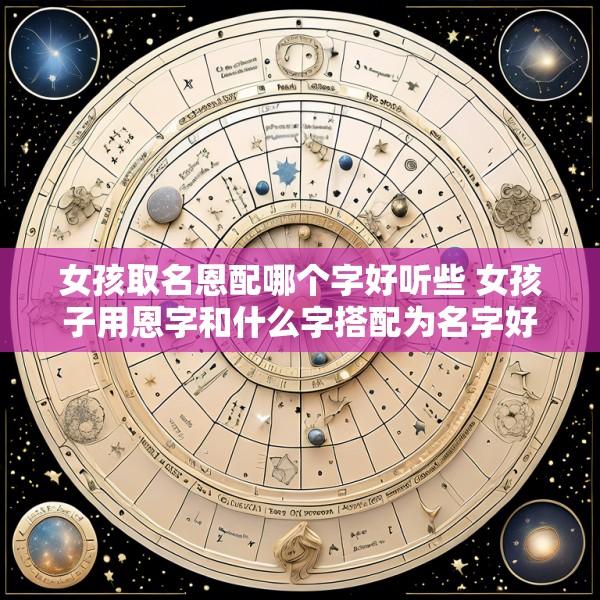 女孩取名恩配哪个字好听些 女孩子用恩字和什么字搭配为名字好听