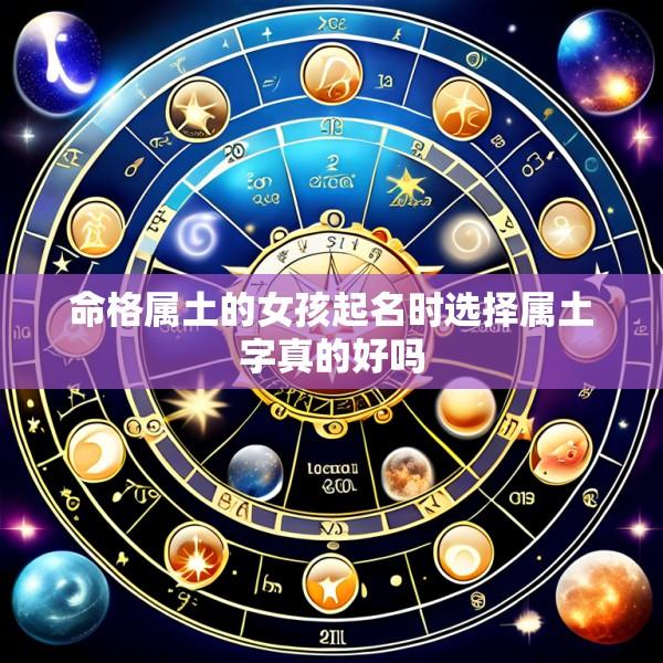 命格属土的女孩起名时选择属土字真的好吗