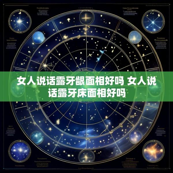 女人说话露牙龈面相好吗 女人说话露牙床面相好吗