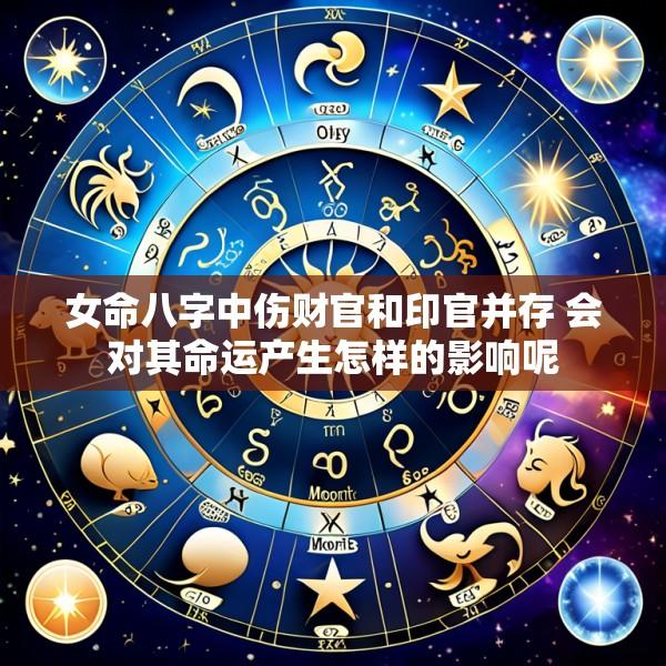 女命八字中伤财官和印官并存 会对其命运产生怎样的影响呢