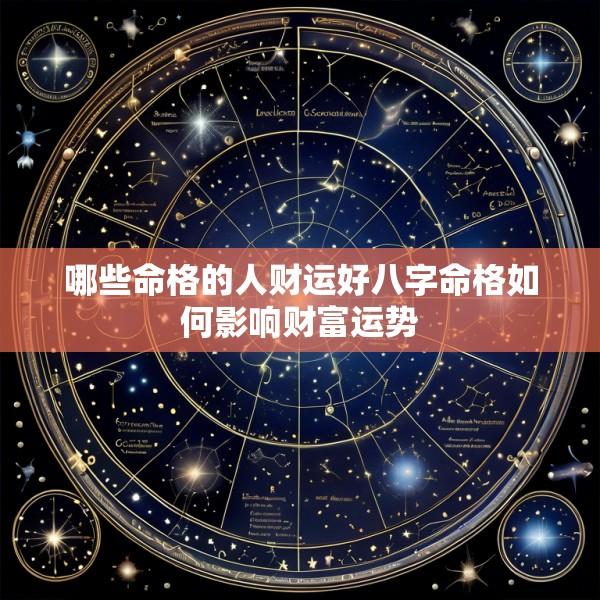哪些命格的人财运好八字命格如何影响财富运势