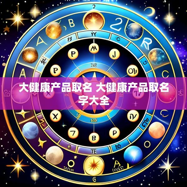 大健康产品取名 大健康产品取名字大全
