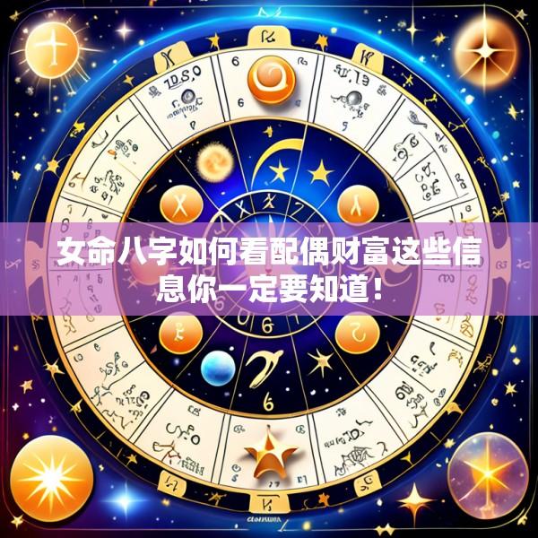 女命八字如何看配偶财富这些信息你一定要知道！